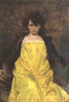 Ramon Casas i Carbo portrait of Julia Peraire oil painting image